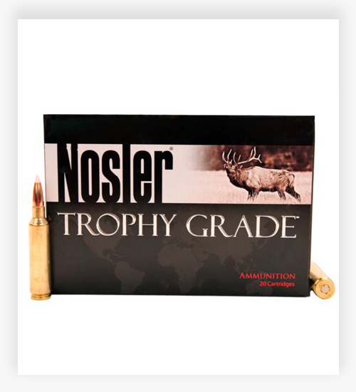 Nosler Trophy Grade 6.5-284 Norma 130 Grain AccuBond Brass Cased Centerfire Rifle Ammunition