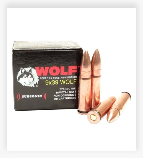Wolf Ammo Performance 9x39mm 254 Grain FMJ