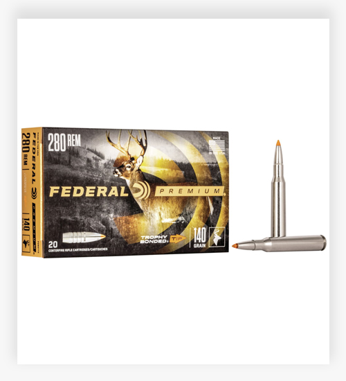 Federal Premium VITAL-SHOK .280 Remington Ammo 140 Grain Trophy Bonded Tip