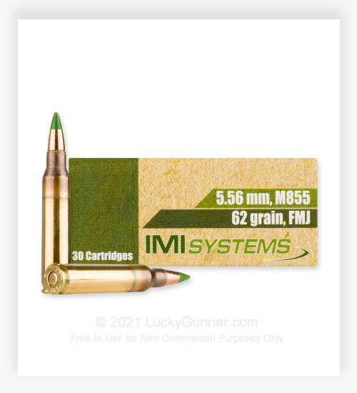 #2 IMI M855 5.56x45mm NATO Ammo 62 Grain FMJ