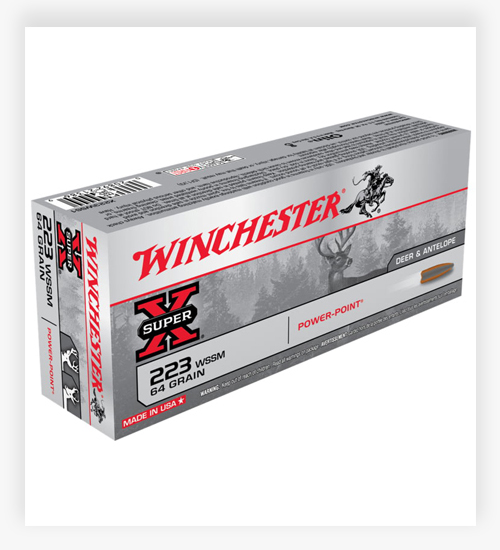 Winchester SUPER-X RIFLE .223 Winchester Super Short Magnum Ammo 64 Grain Power-Point
