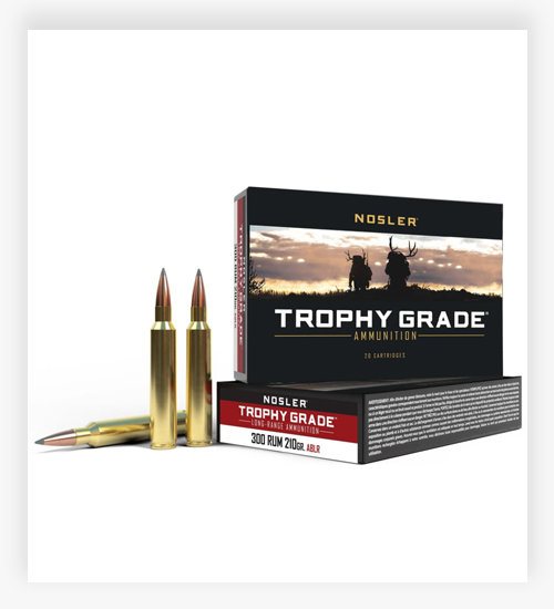 Nosler Trophy Grade .300 Remington Ultra Magnum Ammo 210 Grain AccuBond Long Range