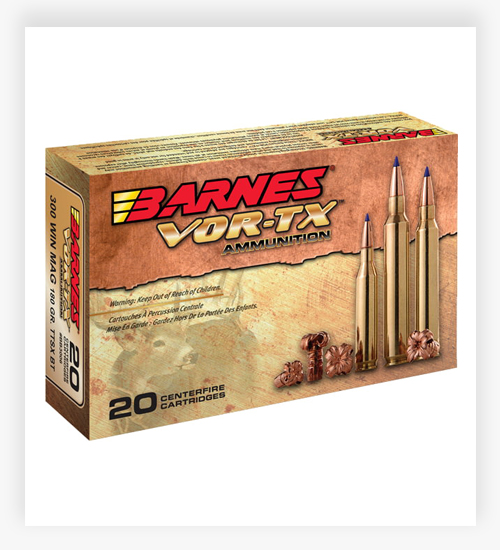 Barnes Vor-Tx .300 Weatherby Magnum Ammo 180 GR TTSX BT