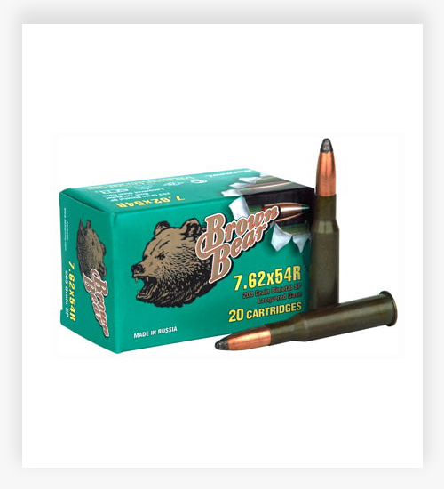 Brown Bear 7.62x54mmR Ammo 203 GR Jacketed Soft Point