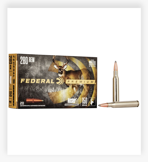 Federal Premium VITAL-SHOK .280 Remington Ammo 150 Grain Nosler Partition