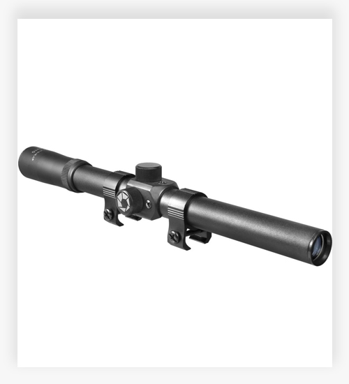 Barska 4x15 Rimfire Rifle Scopes w/ Rings Riflescope
