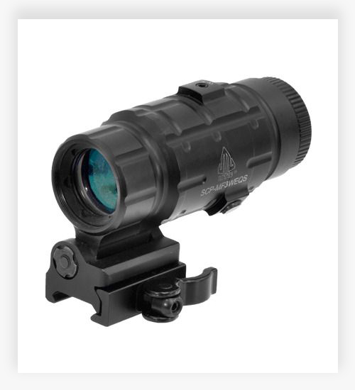 Leapers UTG 3X Magnifier Red Dot w/ Flip-to-side QD Mount