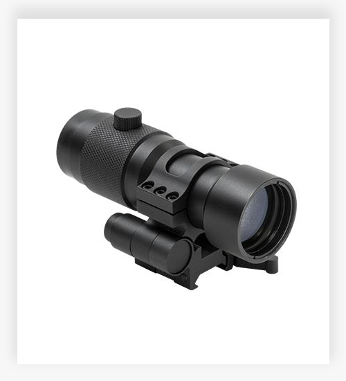 NCSTAR 3X Magnifier w/Flip to Side QR Mount Red Dot 