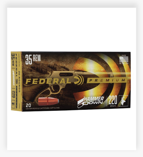 Federal Premium HammerDown .35 Remington Ammo 220 Grain BHP