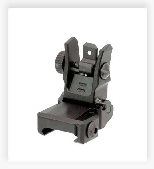 Leapers UTG Low Profile Flip-Up Rear Sight w/ Dual Aiming Aperture AR