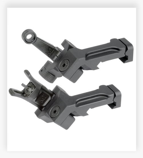 Midwest Industries AR-15 Combat Rifle Offset Front/Rear Sight Set 