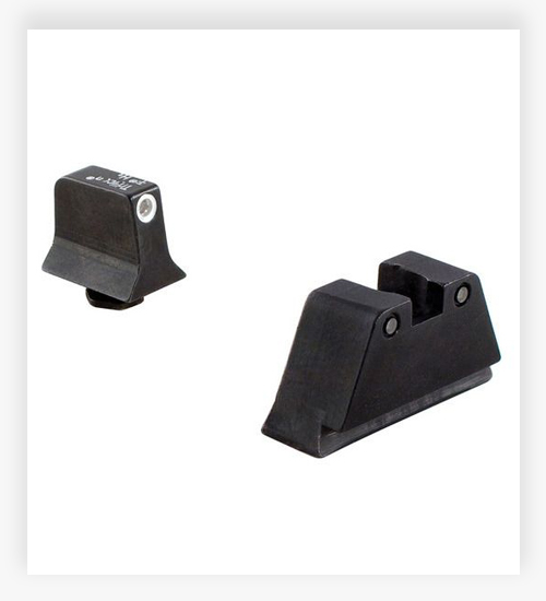 Trijicon Fits Glock Suppressor Night Sights - White Outline Front