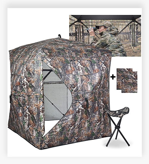XProudeer Hunting Ground Blind 3 Person Pop Up Portable Deer Blinds
