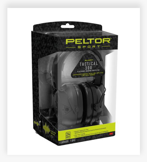 Peltor Sport Tactical 300 Electronic Hearing Protector Ear Muffs
