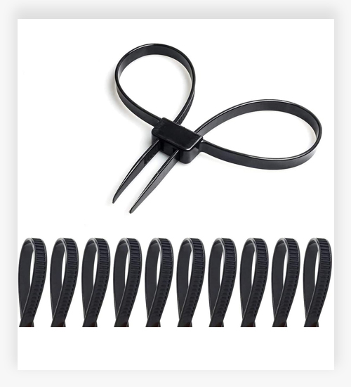 Tool Gadget Disposable Zip Tie Handcuffs Black Flex Cuffs