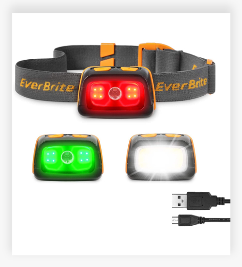 EverBrite Rechargeable Headlamp - 350 Lumens Headlight For Hunting