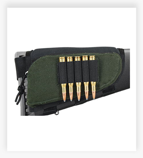 Allen Deluxe Buttstock Shell Holder and Accessory Pouch Gun Cartridge Ammo Clip