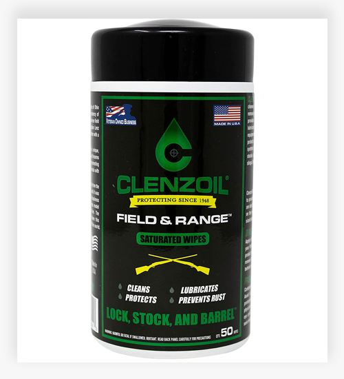 Clenzoil Field & Range Saturated Gun Oil Wipes