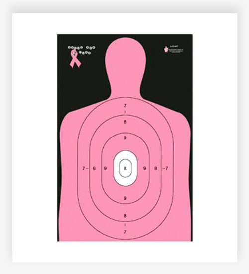 Action Target B-27E Shoot for the Cure - Breast Cancer Paper Target