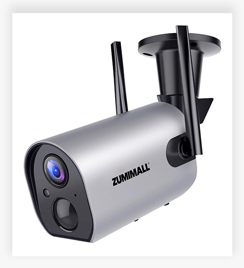 Outdoor Security Camera Wireless WiFi ZUMIMALL Home Security Camera Night Vision