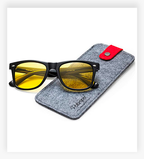 Polarspex Mens Sunglasses - Retro Sunglasses for Men & Women - Night Driving