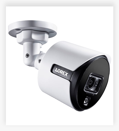 Lorex 4K Ultra HD Analog Active Deterrence Add-on Night Vision Security Bullet Camera