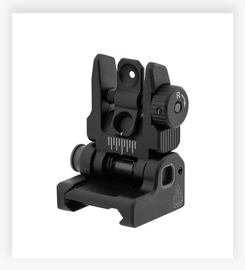 Leapers UTG ACCU-SYNC Spring-Loaded AR15 Flip-Up Rear Iron Sight
