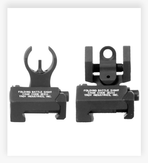 TROY Micro Set - HK Front and Round Rear Folding Iron Sights