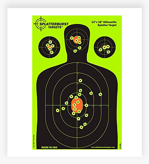 Splatterburst Targets - 12 x18 inch - Silhouette Splatter Paper Target