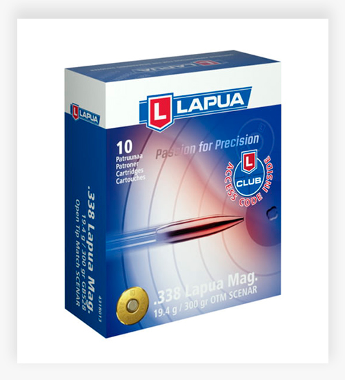 Lapua Scenar .338 Lapua Magnum 300 grain Scenar Open Tip Match Brass