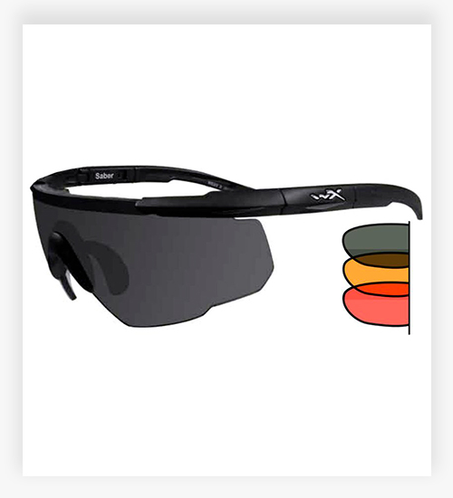 Wiley X Saber Advanced Shooting Glasses 3-Lens Package