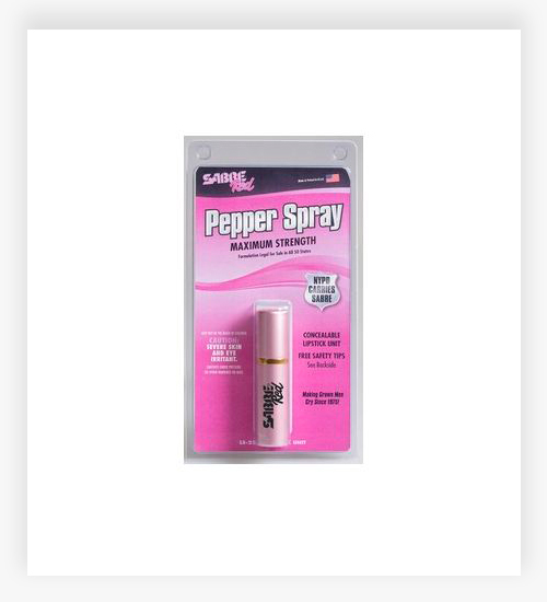Sabre .75 oz Pink Lipstick Self Defense Pepper Spray
