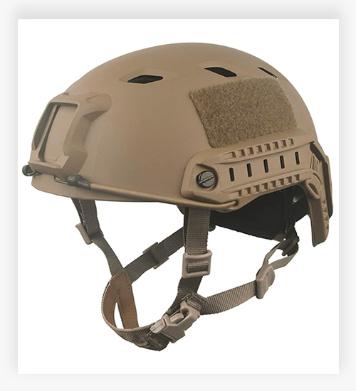LOOGU Fast BJ Base Jump Military Tactical Helmet with 12-in-1 Headwear