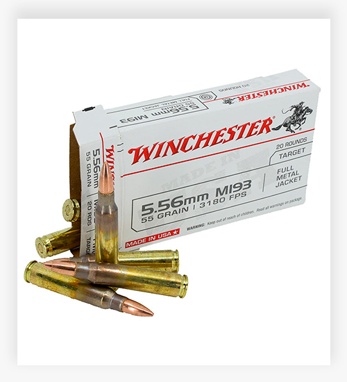 Winchester Lake City 5.56mm M193 Ammo 55gr FMJ